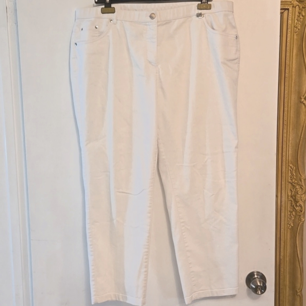 Allison Daley 16 Petite White Denim Jeans